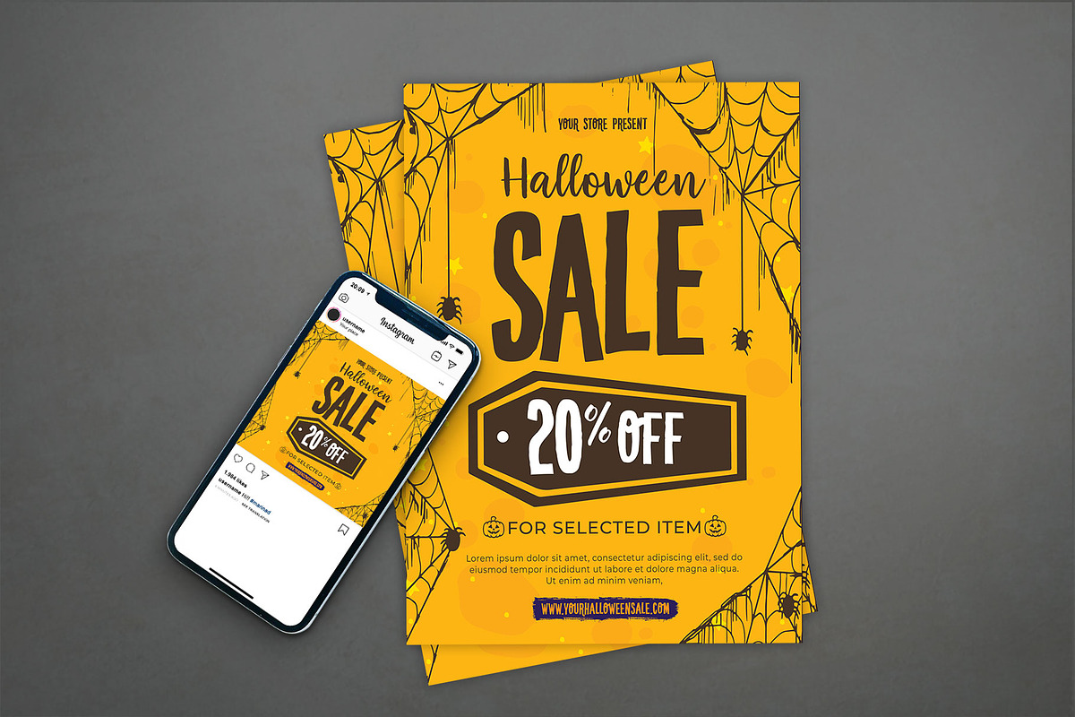 Halloween Sale, a Marketing Template by Graphr (Photo 1 of 3)
