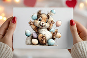 Whimsical Easter Squirrel Clipart, an Illustration by Canvas Craft (Thumbnail 4 of 6)