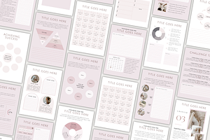 Pink Coaching Template Kit Canva