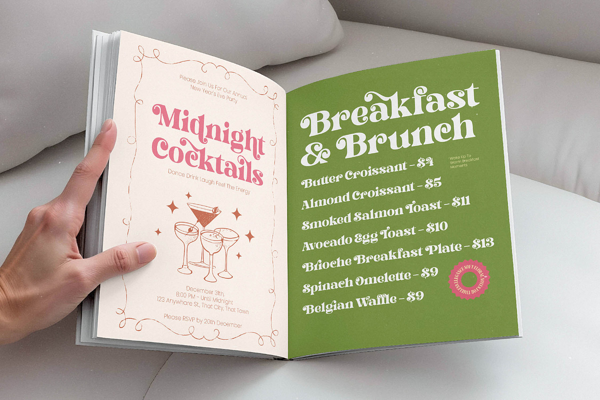 Dream Shine Retro Modern Serif, a Serif Font by timelesstype.co (Photo 17 of 20)