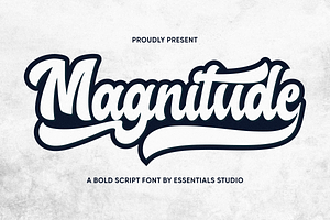 Magnitude - Bold Script Font