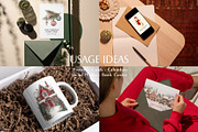 Watercolor Christmas Collage Pack, an Object Graphic by Design Alchemy Studio (Thumbnail 10 of 11)