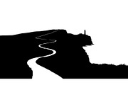 Lighthouse Cliff Silhouette Bundle, a Graphic by hafijul (Thumbnail 14 of 14)
