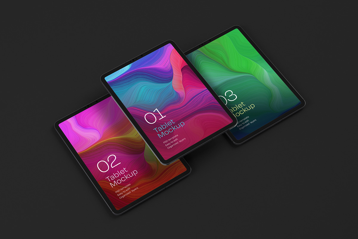 iPad Pro Mockup Set | Tablet Screen, an iPad Mockup by Deeplab (Photo 8 of 19)