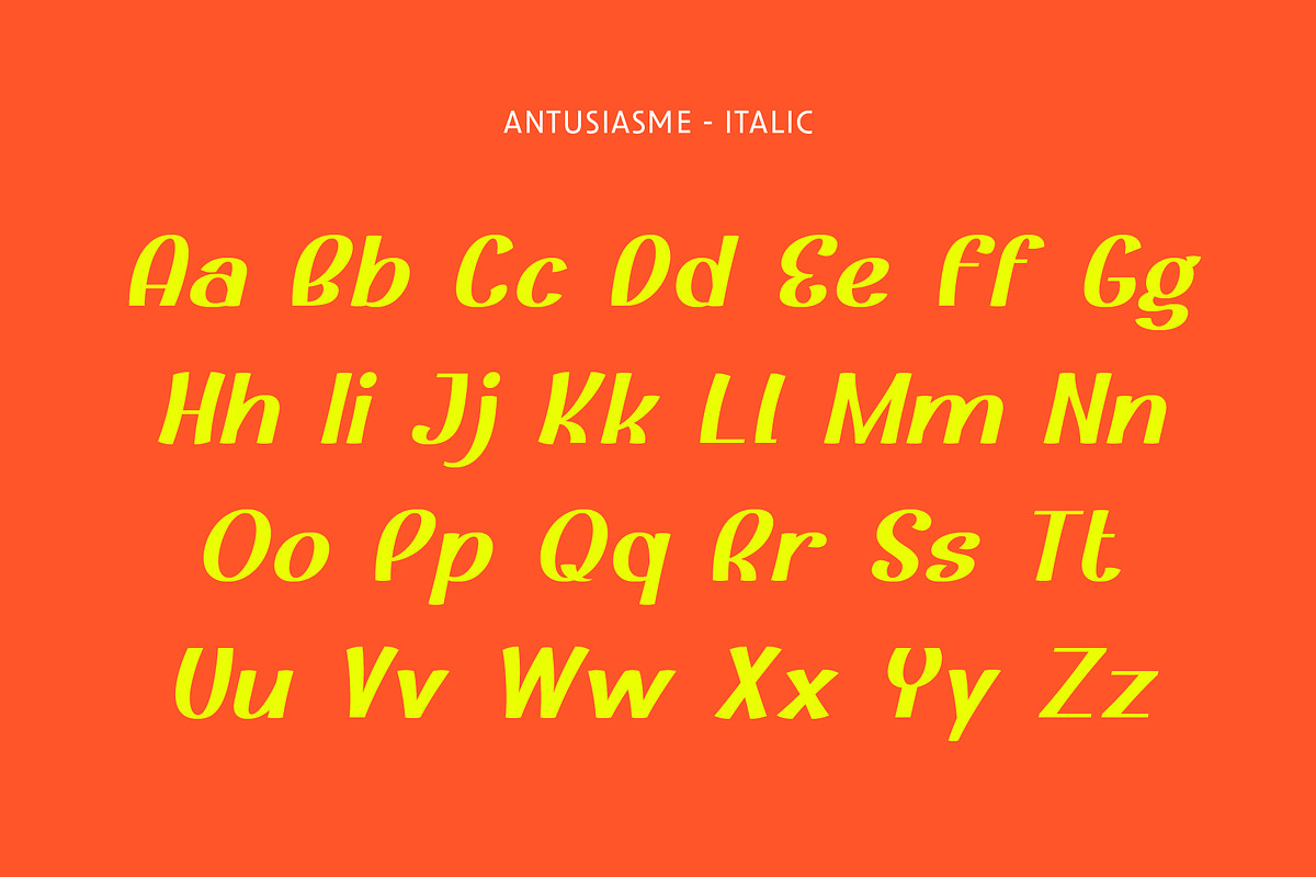 Antusiasme - Playful Font, a Sans Serif Font by Pikgura (Photo 4 of 6)