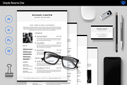 Simple Resume 1, a Resume Template by ikono.me (Thumbnail 4 of 6)