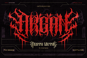 Argan, a Blackletter Font by Burntilldead (Thumbnail 2 of 13)