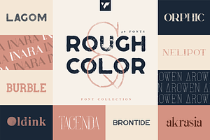 SALE! Rough & Color Font Collection