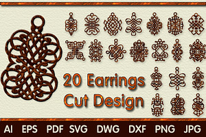 SVG Earring Cutting Templates, a Design Template by Kseniya-Omega