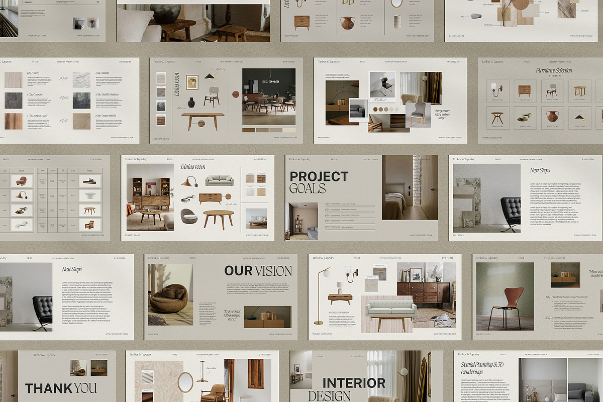 Interior Design Presentation Canva, a Presentation Template by Amaré Creative (Photo 4 of 11)