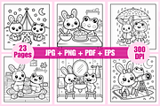 Bunny And Frog Friends For Kids, an Animal Illustration by Coco Bloom (Thumbnail 2 of 3)