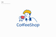 CoffeeShop logo, a Branding & Logo Template by blends.studio (Thumbnail 1 of 4)
