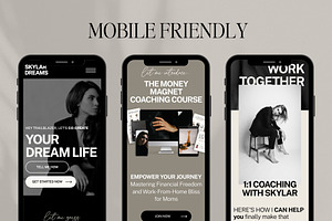 Showit Website Coach Aesthetic