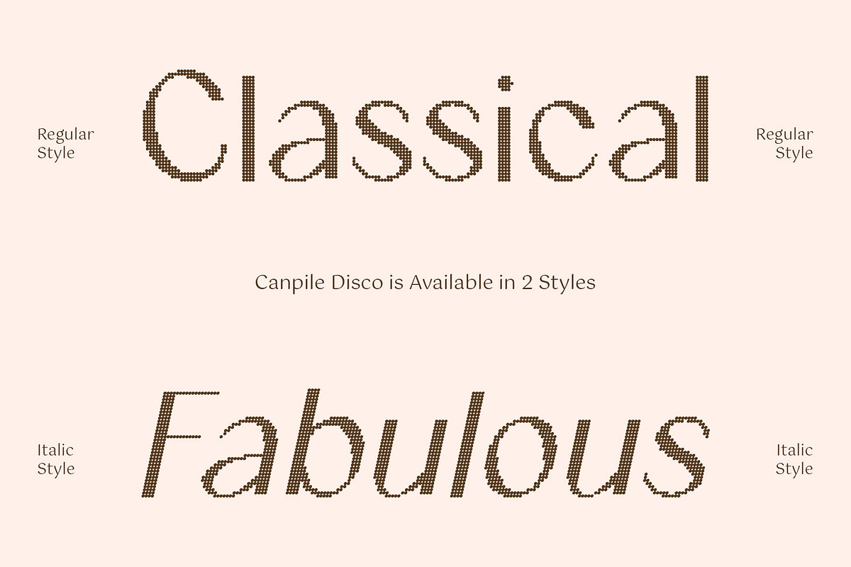 Canpile Disco, a Sans Serif Font by Craft Supply Co. (Photo 2 of 8)