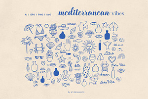 Coastal Vibe Clipart Set