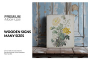 White Wooden Sign Mockups, a Household Mockup by mock-ups (Thumbnail 1 of 11)