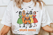 The Golden Ghouls Halloween PNG, an Illustration by DreamCafeArt (Thumbnail 2 of 7)