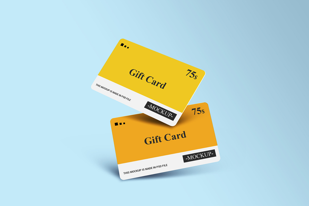 Gift Card Mockup Design, a Print Template by alimran24 (Photo 8 of 33)