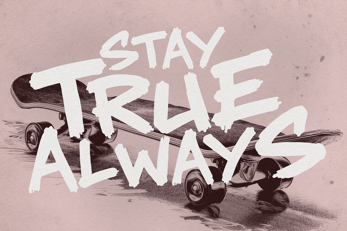 Crade Fuel Bold Brush Display Font, a Handwritten Font by Maulana Creative (Photo 2 of 7)