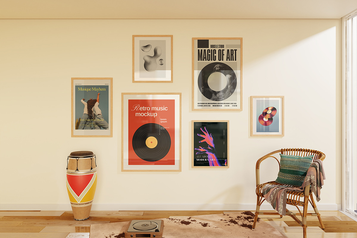 Retro - Frame Mockup Scene, a Product Mockup by Momogi (Photo 7 of 10)