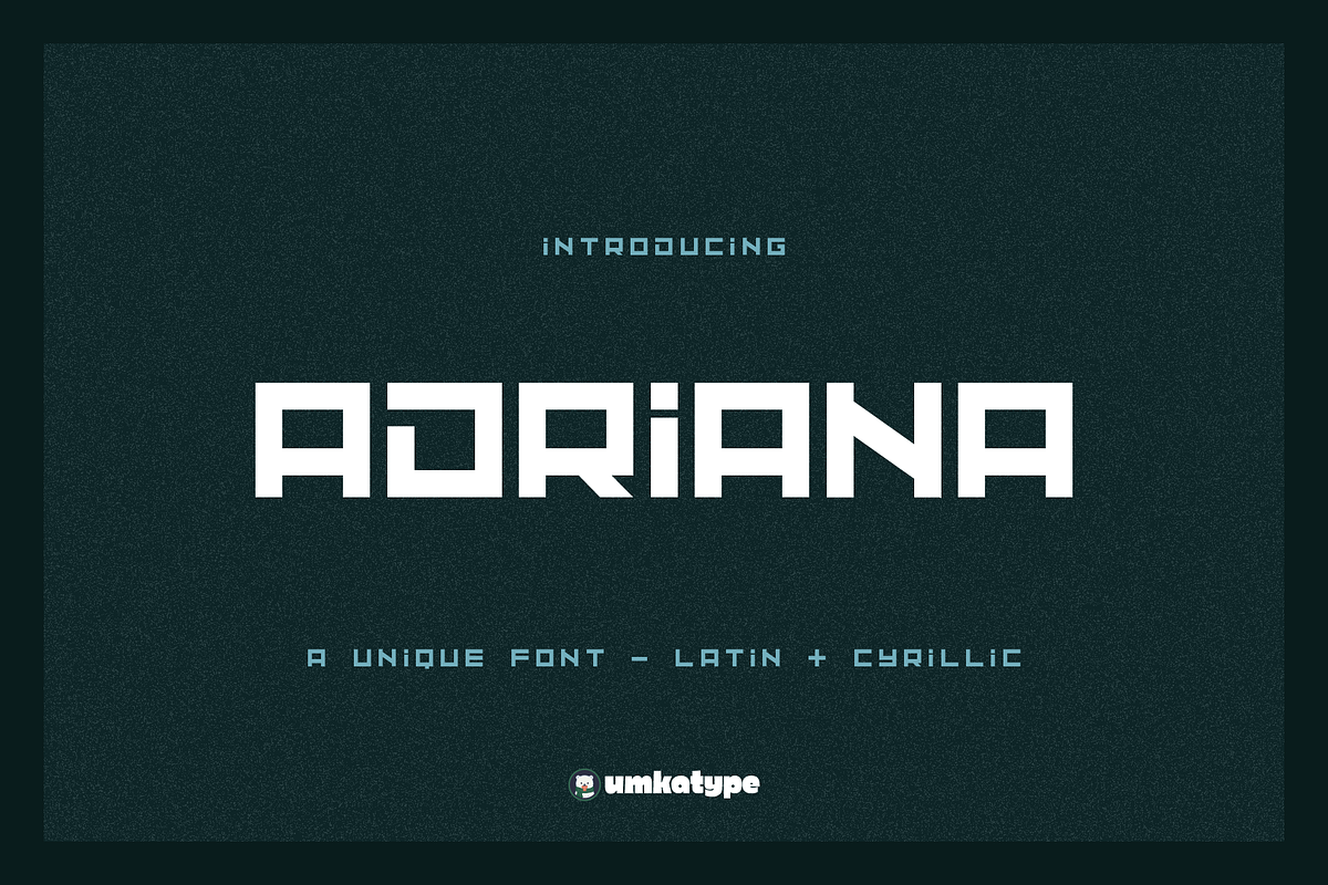 Adriana Display Font, a Sans Serif Font by alpercakici (Photo 1 of 9)