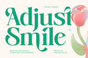 Adjust Smile Modern Tall Serif, a Serif Font by timelesstype.co (Thumbnail 1 of 20)