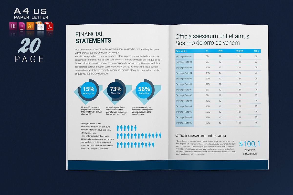 Annual Report Template, a Brochure Template by artico (Photo 8 of 11)