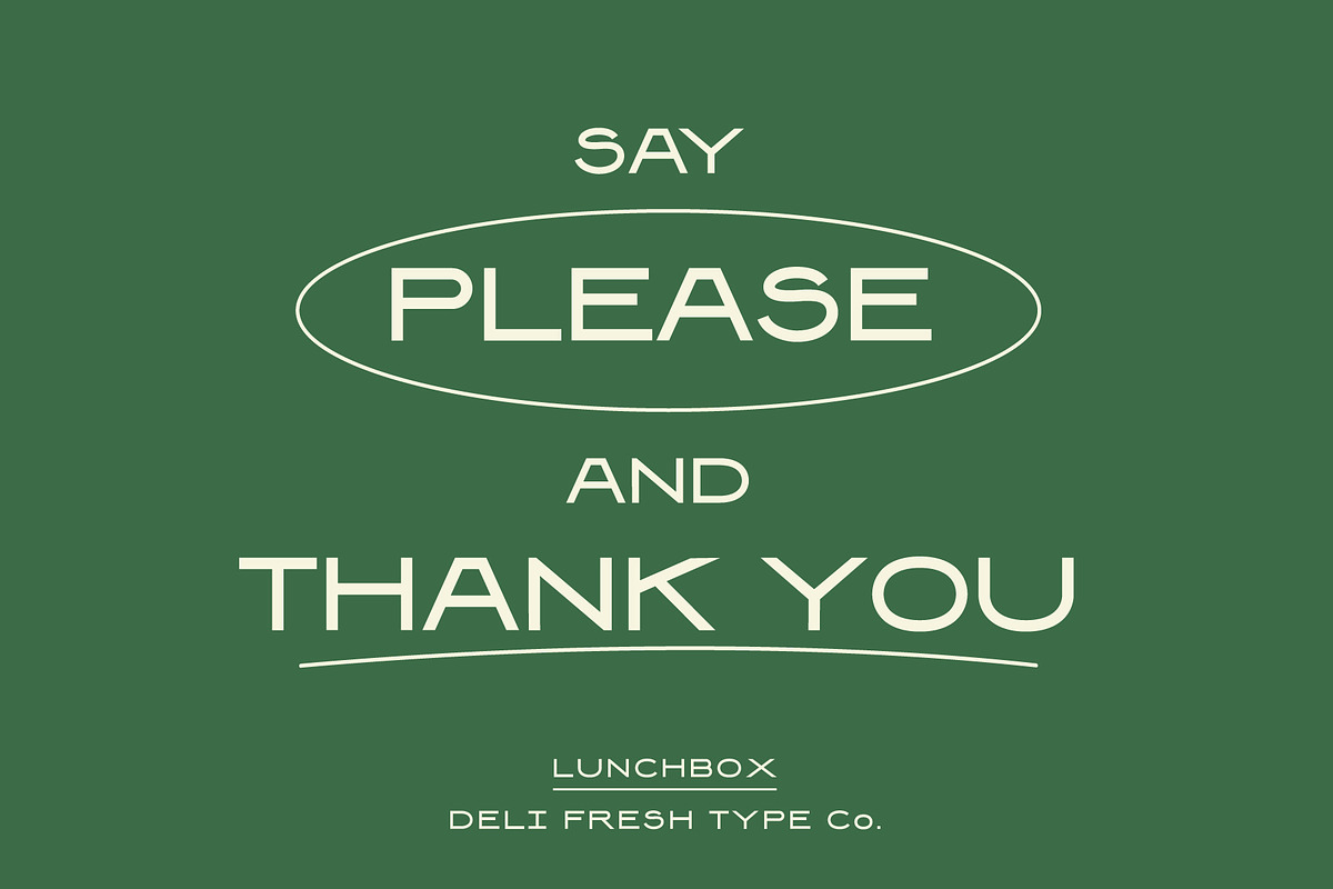Lunchbox: A Simple Retro Font, a Sans Serif Font by DeliFreshTypeCo. (Photo 7 of 8)