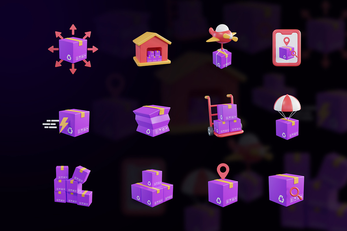 3D PACKAGE & DELIVERY 1, an Object 3D Model by Artnivora.Std (Photo 4 of 4)