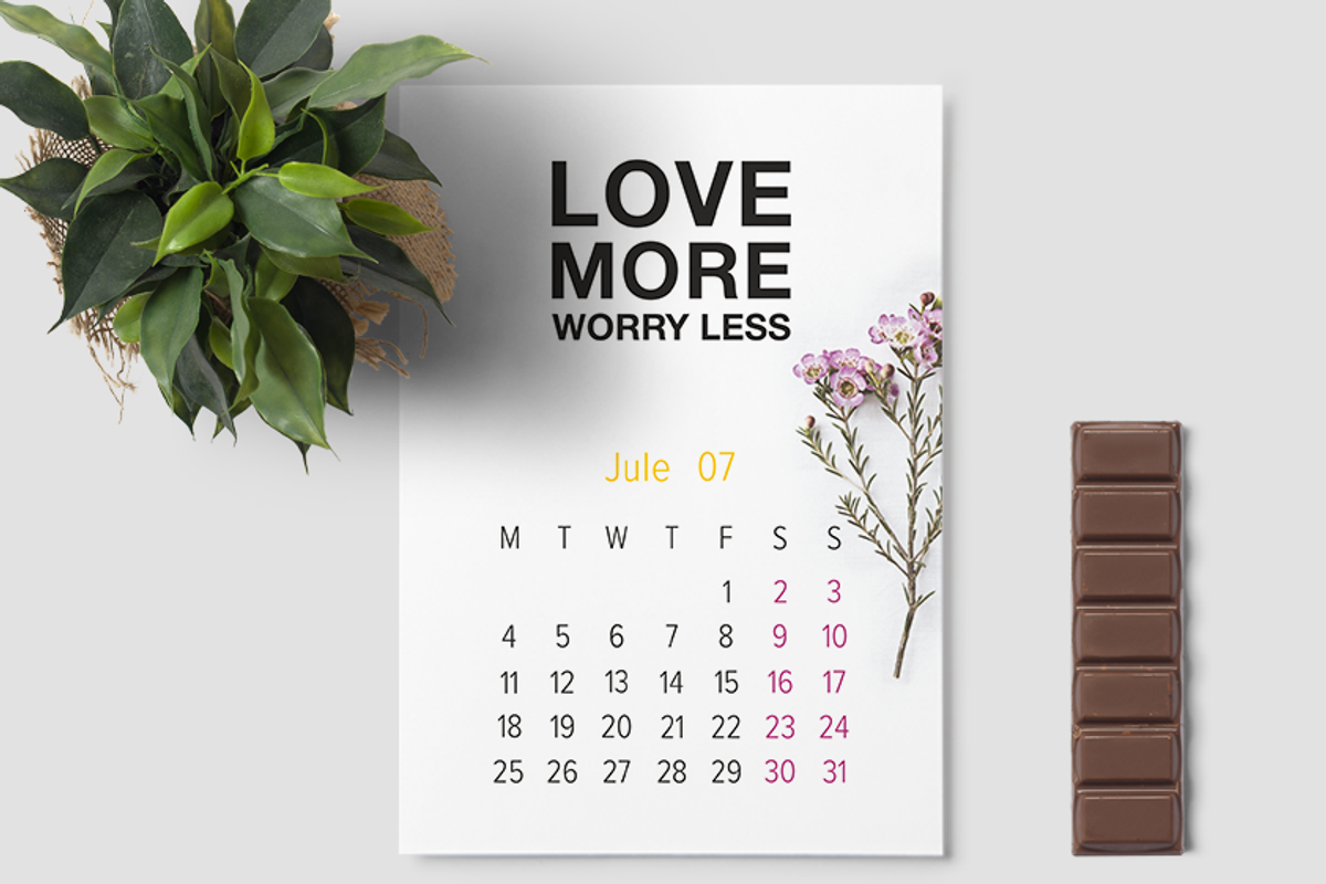 Printable calendar 2016 — motivating, a Stationery Template by marina.nazarova (Photo 9 of 14)