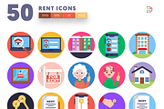 50 Rent Icons, an Outline Icon by Dighital (Thumbnail 3 of 10)