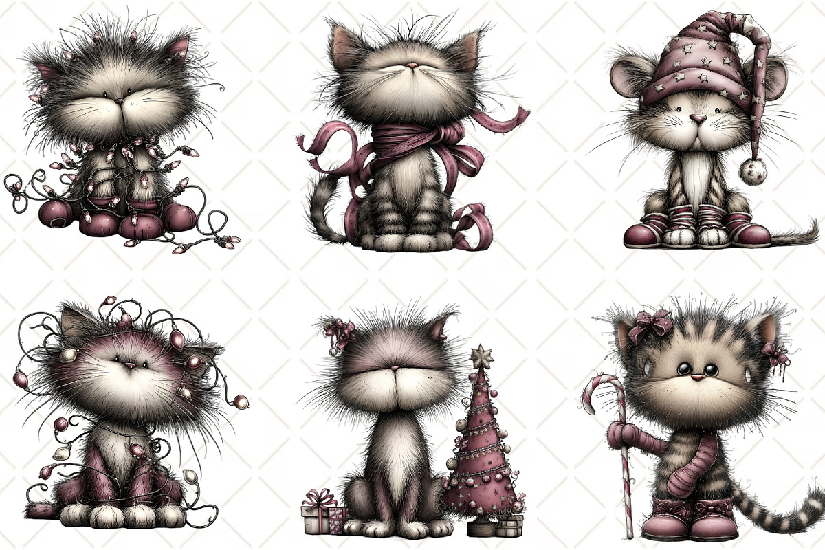 Quirky Christmas Cat, an Illustration by Black Bird Studio (Photo 6 of 6)