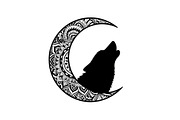 Mandala Moon Wolf SVG Bundle, an Illustration by Gaye Art (Thumbnail 28 of 31)
