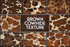 Western Brown Cowhide Texture