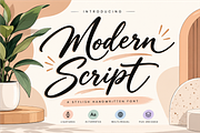 Modern Script – Handwritten Font, a Script Font by Raffa Creative (Thumbnail 1 of 10)