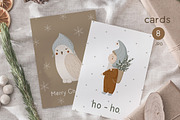 Kids Christmas clipart & pattern, an Animal Illustration by polikarpovaart (Thumbnail 12 of 14)