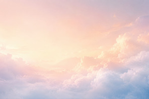 Bright clouds in the sky at sunset, a Photo by Beautiful things