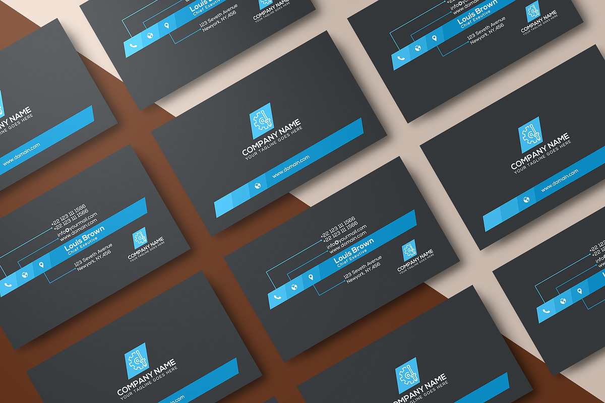 100 Business Card Template Bundle, a Business Card Template by Smashing_Studio (Photo 68 of 80)