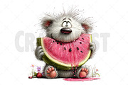 Funny Summer Teddy Bear Clipart, an Illustration by Craft Nest (Thumbnail 10 of 12)