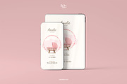 Elegant Pink Birth Announcement, a Card Template by SabaIslam.Studio (Thumbnail 3 of 8)