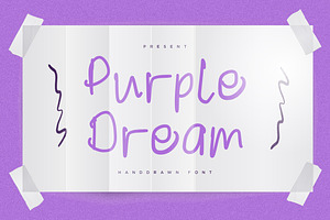 Purple Dream Handwritten
