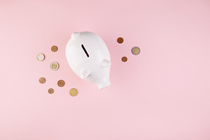 Piggy bank save coin