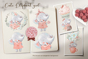 Cute Tropical animals clipart., an Animal Illustration by Yuliya Art (Thumbnail 7 of 33)