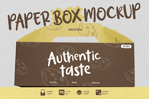 Kraft Paper Box Mockup Set, a Packaging Mockup by Mocktopia
