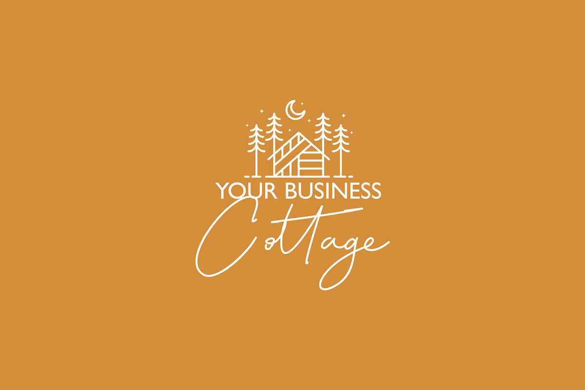 Nature Wood Cottage Logo Business, a Branding & Logo Template by Signatoro (Photo 2 of 4)