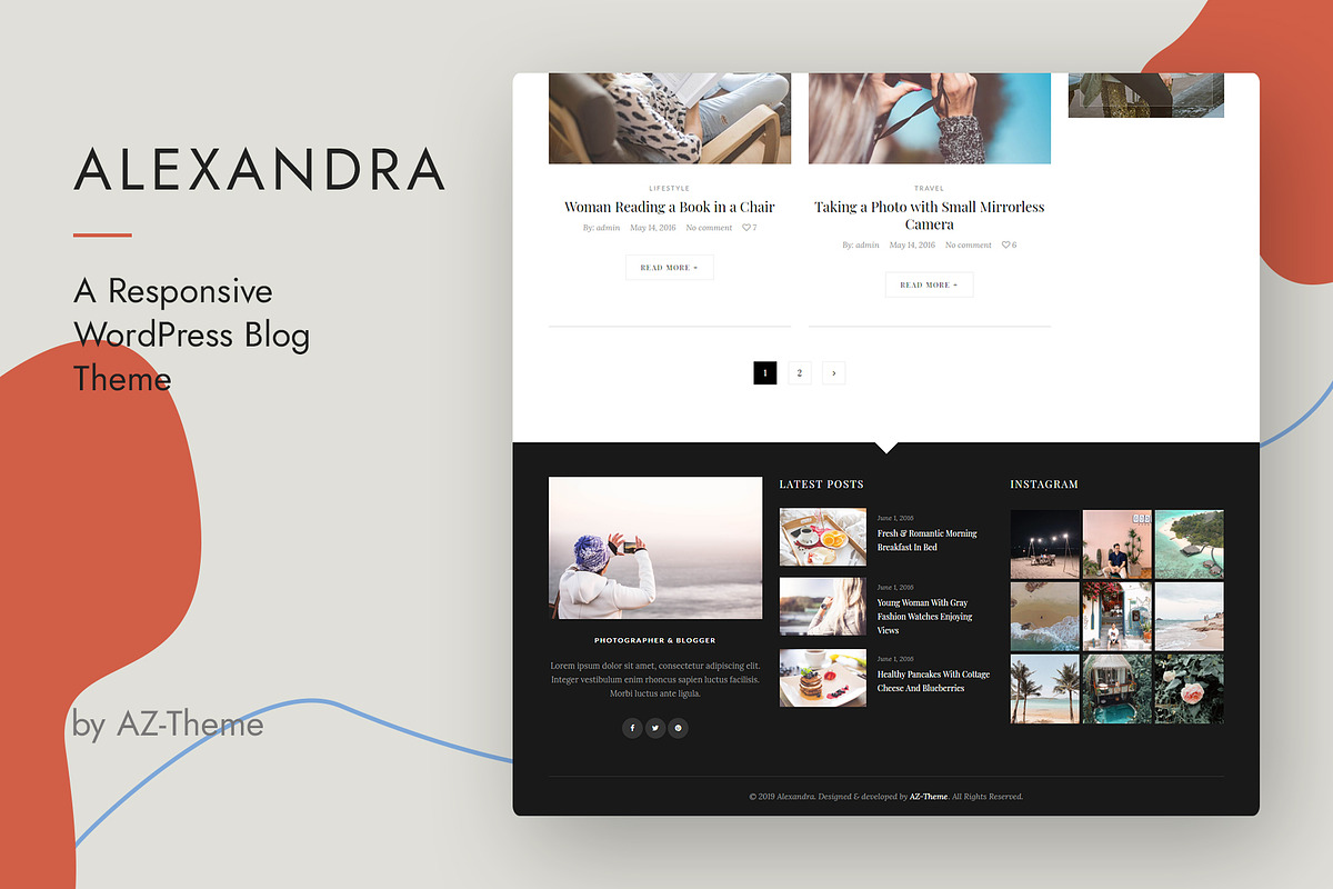 Alexandra - WordPress Blog Theme, a WordPress Template by AZ-Theme (Photo 9 of 11)