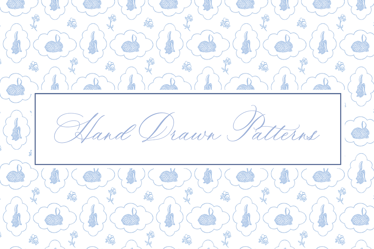 Classic Bunny Pattern, a Pattern Graphic by SarahOMaryDesigns (Photo 1 of 3)