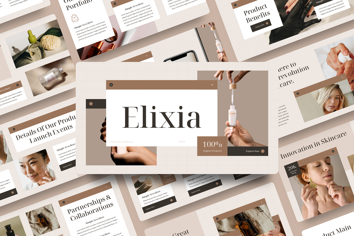 Skincare Keynote Template, a Presentation Template by YossyOneStd (Photo 1 of 6)