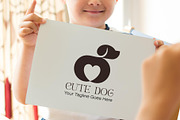 Cute Dog Logo Design with Heart, a Branding & Logo Template by YUDesignStore (Thumbnail 3 of 8)