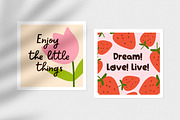 Cute doodle post card designs set, a Background Graphic by Good Studio (Thumbnail 3 of 11)